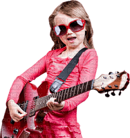 Kaz_Creations Baby Enfant Child Girl  Guitar - nemokama png