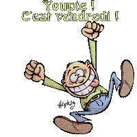 youpi c'est vendredi - Ücretsiz animasyonlu GIF