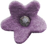 Flower Blume Button Knopf purple - PNG gratuit