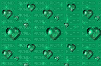 Green hearts - Безплатен анимиран GIF