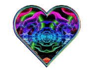 Neon Heart - GIF animado gratis