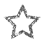 silver glitter star gif deco etoile - Free animated GIF
