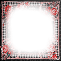 soave frame vintage flowers rose chess - 無料png