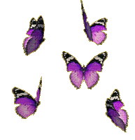 VanessaVallo _crea-purple butterfly's glitter - GIF animé gratuit