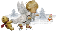 Christmas Angel child bp - GIF animado gratis