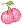 Petite cerise rose - GIF animé gratuit