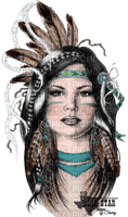 Femme amerindienne - zdarma png