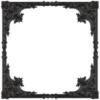 Frame, Black, Gothic, ornate png - PNG gratuit