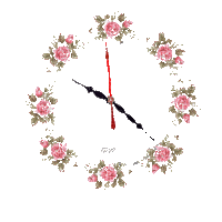 ruža sat - Bezmaksas animēts GIF