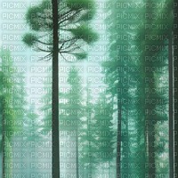 Mint Green Forest Background - 無料png