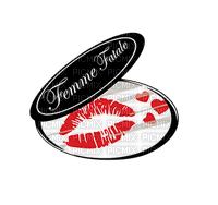 Femme Fatale Kiss Text - Bogusia - бесплатно png
