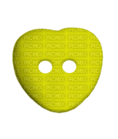 Kaz_Creations Deco Button  Yellow - png gratuito