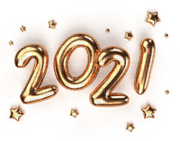 2021 text new year gold
