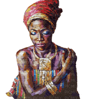 africa woman dolceluna painting - bezmaksas png
