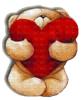 teddy heart - Бесплатный анимированный гифка