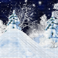 kikkapink winter snow animated background - Бесплатный анимированный гифка
