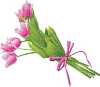 chantalmi fleur tulipe rose - gratis png