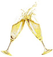 Kaz_Creations Deco Champagne Glass - darmowe png