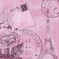 Paris Pink  Postcard - Bogusia - Free PNG