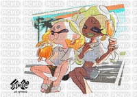 Pearl and marina chilling on the beach - png gratis