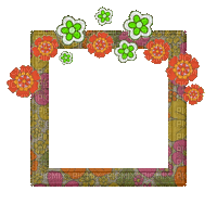 Small Floral Frame - Zdarma animovaný GIF