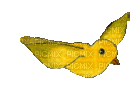 Flying Yellow Bird - GIF animé gratuit
