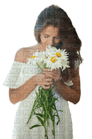 dolceluna woman daisy flower - gratis png