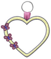Kaz_Creations Deco Heart Butterflies Frames Frame Hanging Dangly Things Hearts Colours - бесплатно png