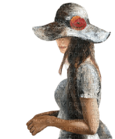 femme avec chapeau.Cheyenne63 - PNG gratuit
