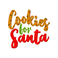 Christmas Text Cookies Santa Claus - Bogusia - kostenlos png