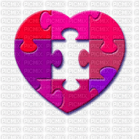 coeur puzzle - Besplatni animirani GIF