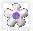 purple and white flower - GIF animé gratuit