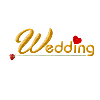 Wedding Text Heart Red Rose Gold - Bogusia - png gratis