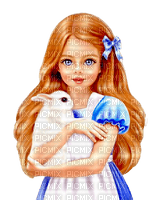 Girl and Rabbit - png gratuito