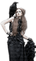 Rena black Gothic Woman Girl Rabe - 免费PNG
