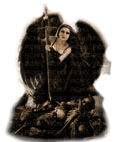 Y.A.M._Gothic woman sepia - δωρεάν png