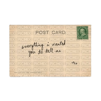 everything post card - gratis png