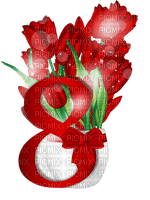 Happy Womens Day Tulip March  - Bogusia - gratis png