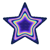 Purple rainbow star - Безплатен анимиран GIF