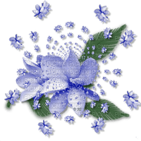 minou-blue-blå-flower-blomma-fiori-fleur - Free PNG