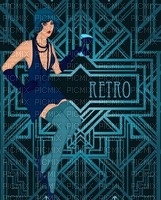 Art Deco background bp - PNG gratuit
