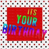 image encre color effet happy birthday à pois  edited by me - png gratis