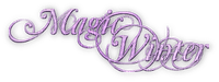 soave text magic winter purple - безплатен png