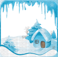 snowy fairy tale landscape - gratis png