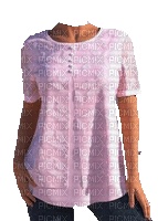 Pink shirt - GIF animado gratis