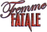 Femme Fatale.Text.Red.Victoriabea - Free PNG