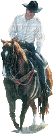 Cowboy te paard - GIF animate gratis