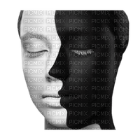 woman black and white bp - Free PNG