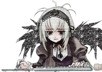 emo girl tired - δωρεάν png