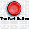 the fart button red and white black gif - Gratis geanimeerde GIF